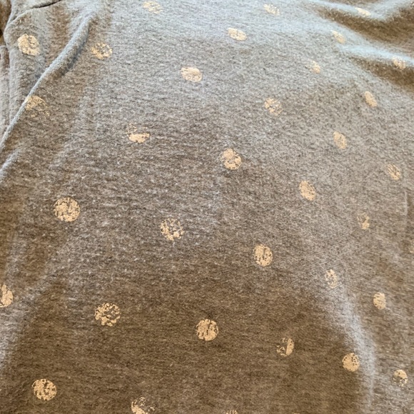 EUC woman’s Splendid sweatshirt with intentionally distressed polka dots. Small. - Picture 3 of 5